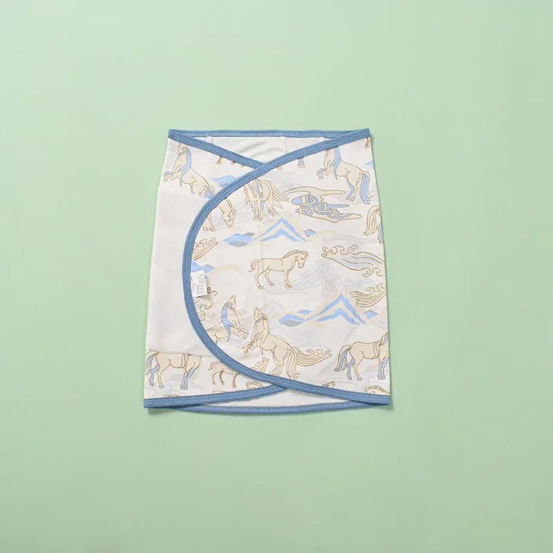 Baby Swaddle Blanket 0-6 Months Strap Protect Belly Baby Sleeping Blanket Wrap For New Born Thin-style For Summer