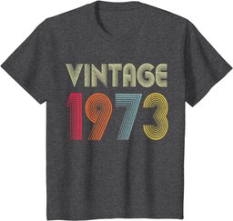Vintage 1973 51st Birthday Gift Men Women 51 Years Old T-Shirt