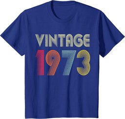 Vintage 1973 51st Birthday Gift Men Women 51 Years Old T-Shirt