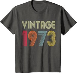 Vintage 1973 51st Birthday Gift Men Women 51 Years Old T-Shirt