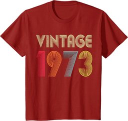 Vintage 1973 51st Birthday Gift Men Women 51 Years Old T-Shirt