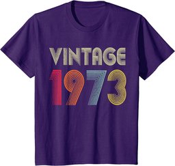 Vintage 1973 51st Birthday Gift Men Women 51 Years Old T-Shirt