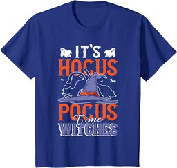 Halloween It's Hocus Pocus Time Witches Girls Ladies Women T-Shirt