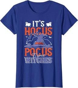 Halloween It's Hocus Pocus Time Witches Girls Ladies Women T-Shirt