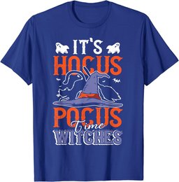 Halloween It's Hocus Pocus Time Witches Girls Ladies Women T-Shirt