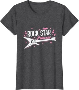 Rock Star Princess Guitar Music T-Shirt