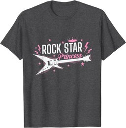 Rock Star Princess Guitar Music T-Shirt