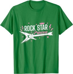 Rock Star Princess Guitar Music T-Shirt