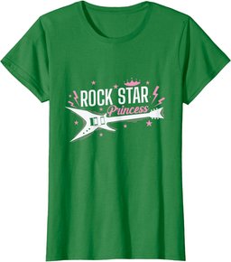 Rock Star Princess Guitar Music T-Shirt