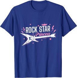 Rock Star Princess Guitar Music T-Shirt
