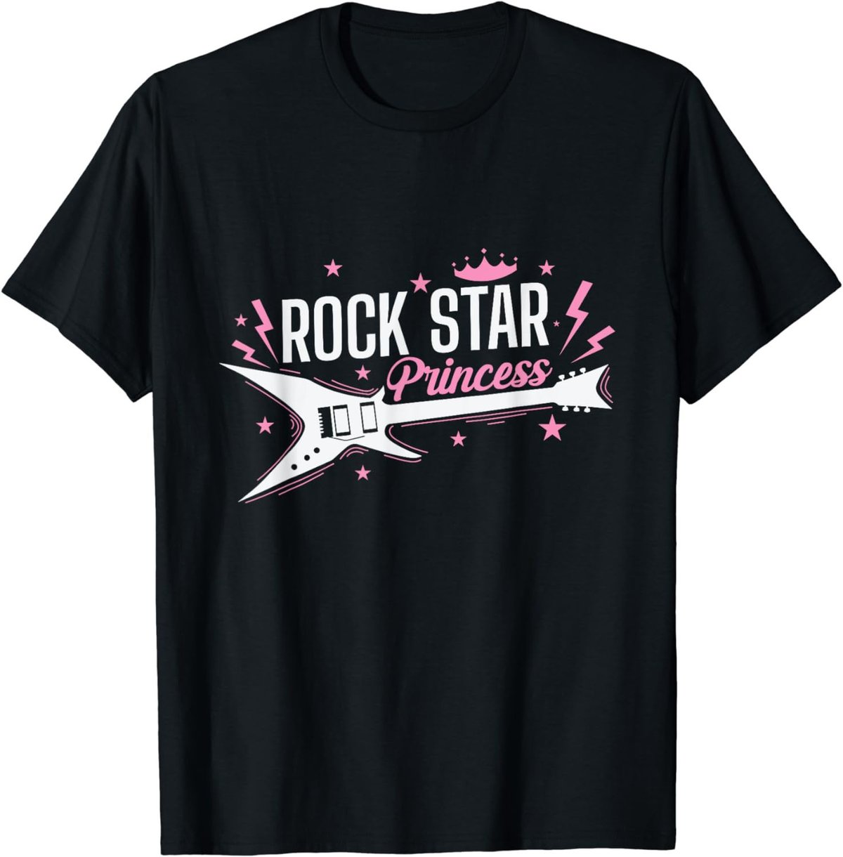 Rock Star Princess Guitar Music T-Shirt