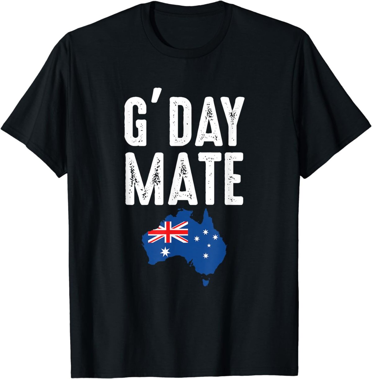 Proud Australian Australia Aussie G'Day Mate Australian Flag T-Shirt