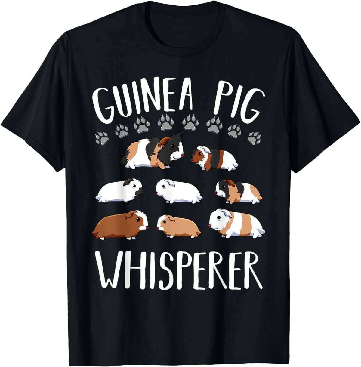 Guinea Pig Whisperer Rodent Household Pet Animal Lover Funny T-Shirt