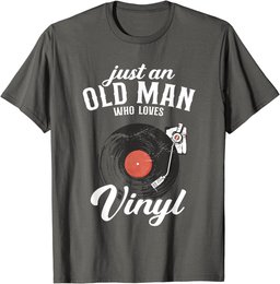 Just an old man who loves vinyl - turntable vinyl record T-Shirt