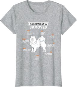 Anatomy Of A Samoyed Dog Funny Dog Lover Gift T-Shirt