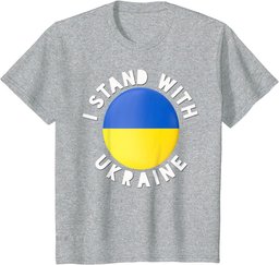 Support Ukraine | Stand with Ukraine badge T-Shirt