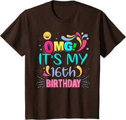 OMG It's My 16th Birthday Gift for 16 Years Old Birthday T-Shirt