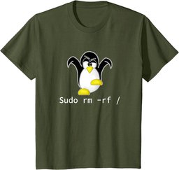 Tux Linux Penguin Sudo Rm Rf | Programmer Developer Hacker T-Shirt