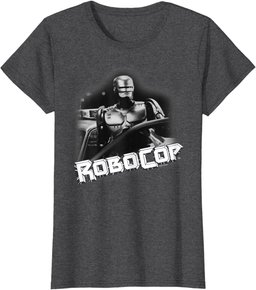 RoboCop Photograph Slanted Logo Portrait T-Shirt