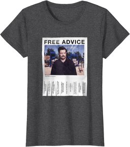 Parks & Recreation Free Advice Poster T-Shirt