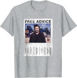 Parks & Recreation Free Advice Poster T-Shirt