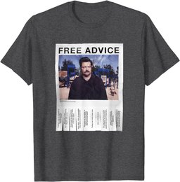 Parks & Recreation Free Advice Poster T-Shirt