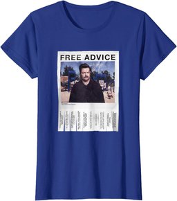 Parks & Recreation Free Advice Poster T-Shirt