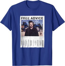 Parks & Recreation Free Advice Poster T-Shirt