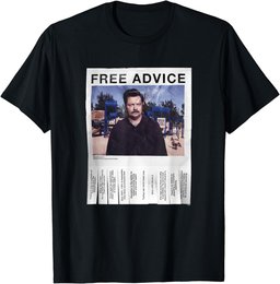 Parks & Recreation Free Advice Poster T-Shirt