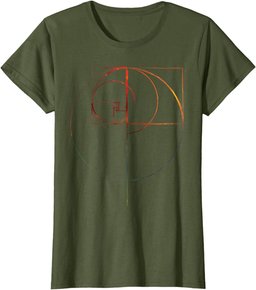 fibonacci golden ratio circle t shirt T-Shirt