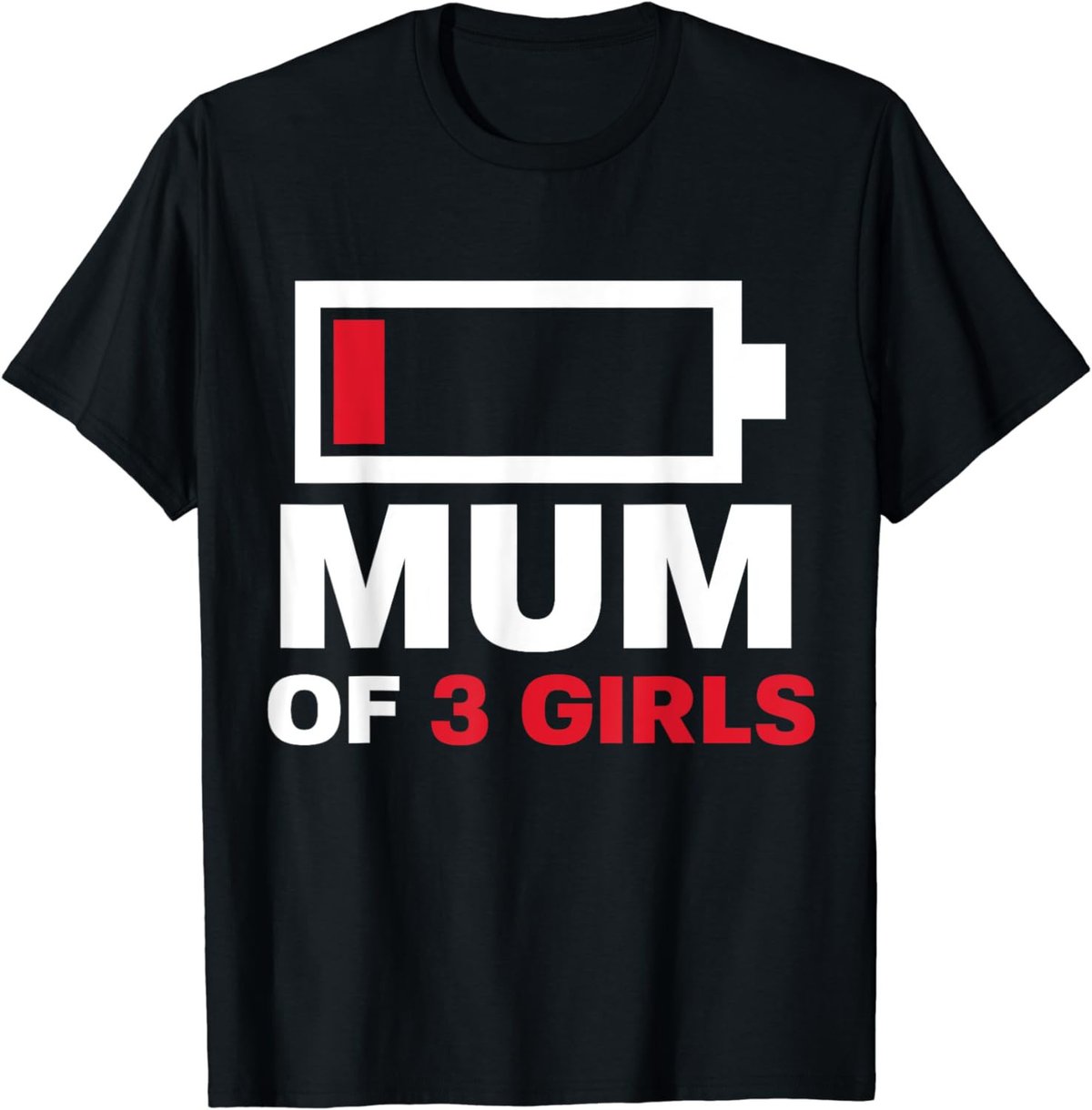 Mum of 3 Girls Gift from Daughter Mothers Day Birthday Women T-Shirt