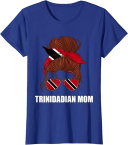 Womens Trinidadian Mom Trinidadian Sunglass Trinidad And Tobago T-Shirt