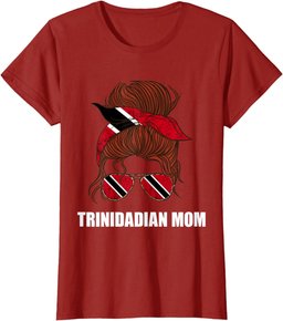 Womens Trinidadian Mom Trinidadian Sunglass Trinidad And Tobago T-Shirt