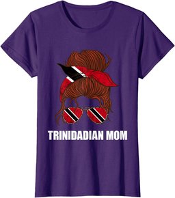 Womens Trinidadian Mom Trinidadian Sunglass Trinidad And Tobago T-Shirt