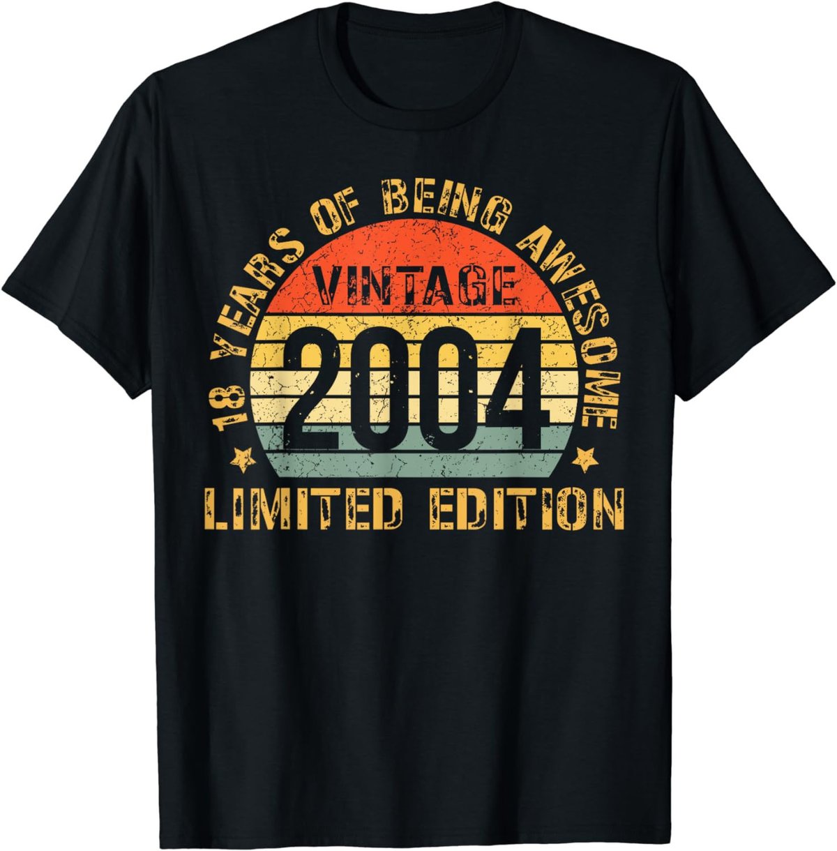 Turning 18 Birthday Decorations Men 18th BDay 2004 Birthday T-Shirt