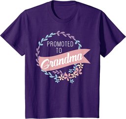 Promoted to Grandma Tshirt New Grandmother Shirt Gift