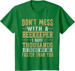 Don't Mess With Beekeeper Costume For Men Women Bee Art T-Shirt