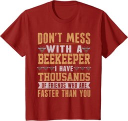 Don't Mess With Beekeeper Costume For Men Women Bee Art T-Shirt