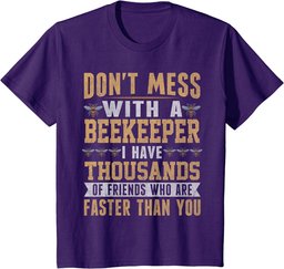 Don't Mess With Beekeeper Costume For Men Women Bee Art T-Shirt