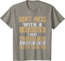 Don't Mess With Beekeeper Costume For Men Women Bee Art T-Shirt