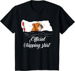 Sleeping English Bulldog Pyjamas Gift Official Napping T-Shirt