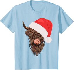 Scottish Highland Cow Highland Beef Gift Christmas T-Shirt