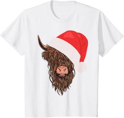 Scottish Highland Cow Highland Beef Gift Christmas T-Shirt