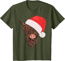 Scottish Highland Cow Highland Beef Gift Christmas T-Shirt