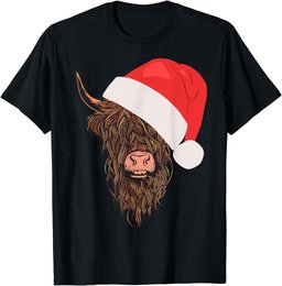 Scottish Highland Cow Highland Beef Gift Christmas T-Shirt