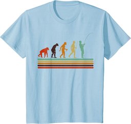 Retro Fishing Shirt, Evolution Of Man, Fisherman T-Shirt