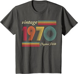 52 Years Old - Made in 1970 - Vintage 52nd Birthday T-Shirt