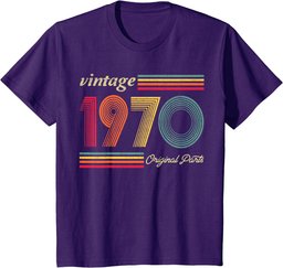 52 Years Old - Made in 1970 - Vintage 52nd Birthday T-Shirt