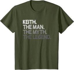 Keith Gift: The Man Myth Legend T-Shirt