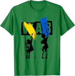 Stop War Ukraine Save Ukraine I Stand With Ukraine Flag T-Shirt